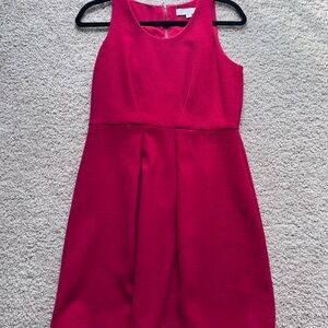 Elegant red Sleeveless Dress